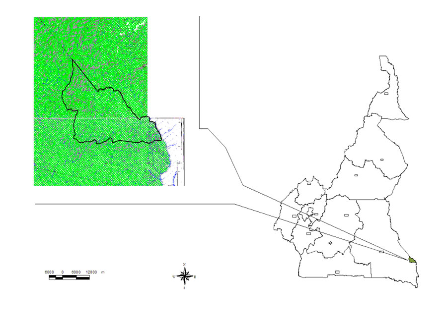 Figure 1 - Carte de localisation de l' UFA 10-008