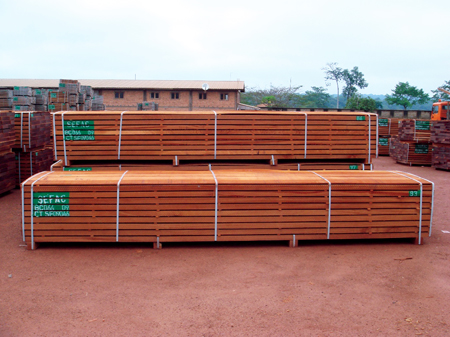 Figure 6 - Timber storage in the Libongo area