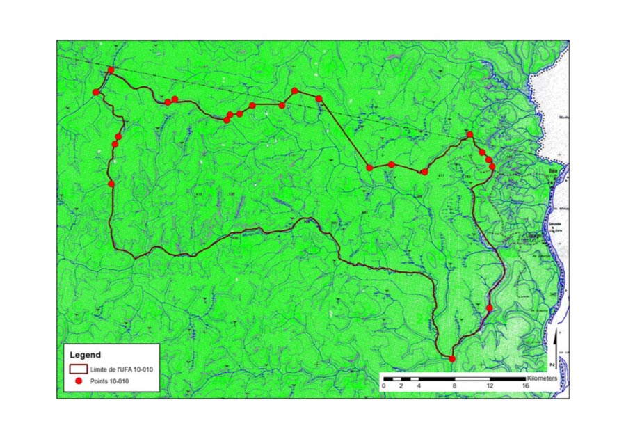 Figure 2 - Geographical situation and boundaries of UFA 10-010