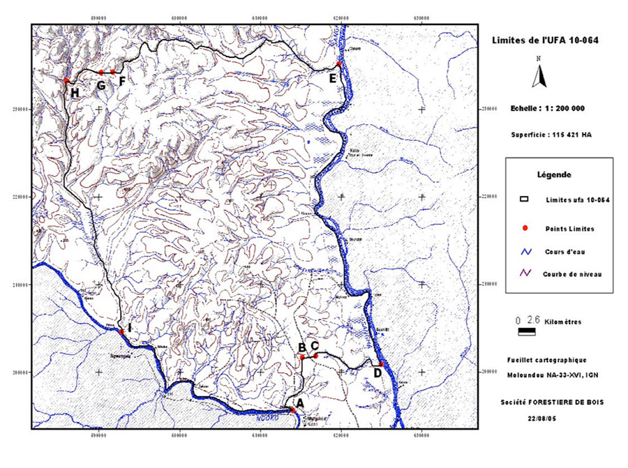 Figure 2 - Boundaries of UFA 10-064